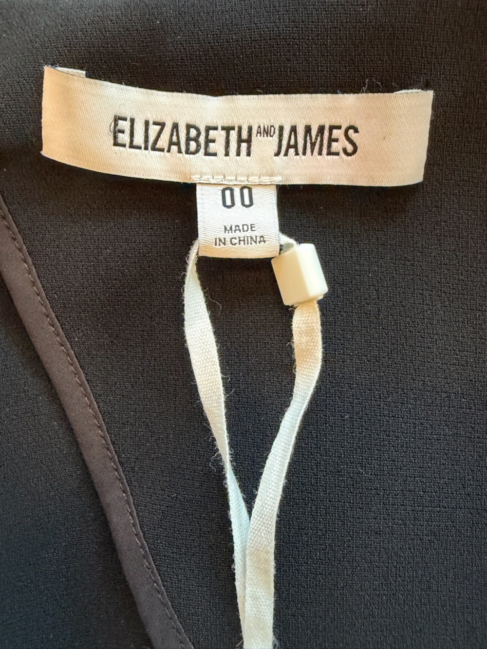 Elizabeth and James NWT Relaxed Jamie Blazer, single button, black, 00 - Picture 11 of 13